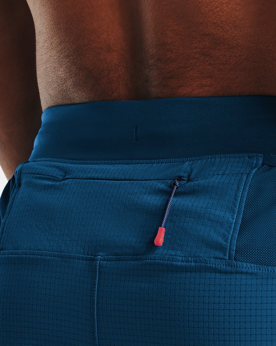 Men's UA SpeedPocket Trail Shorts, Blue, pdpMainDesktop image number 3